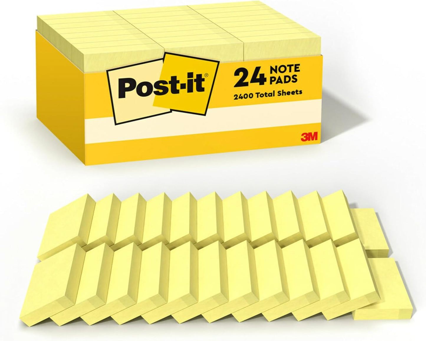 Post-it Notes, 1/3/8 x 1 7/8 in. Sticky Notes Pads 24 pack