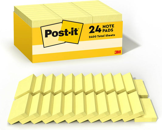 Post-it Notes, 1/3/8 x 1 7/8 in. Sticky Notes Pads 24 pack