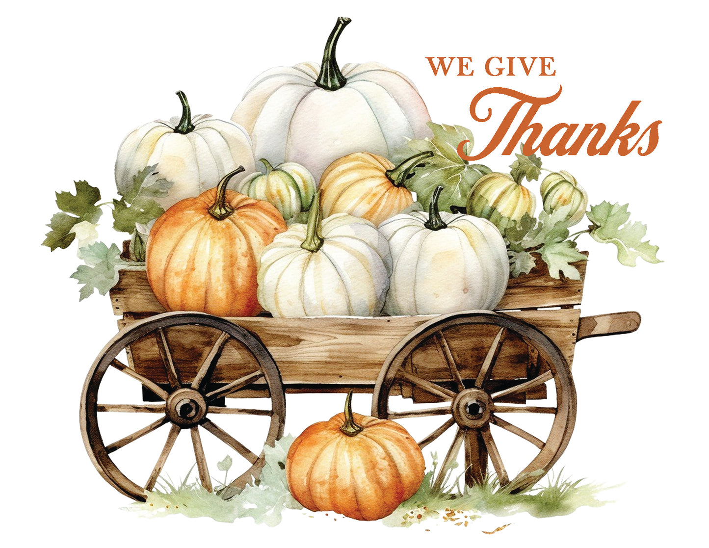 Pumpkin Cart Note Cards