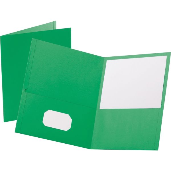 Oxford Twin Pocket Folder, Green