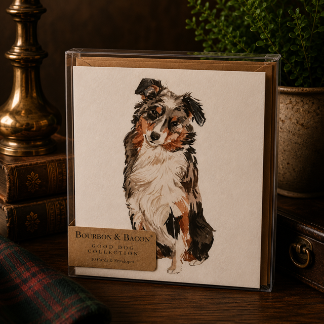 Australian Shepherd Note Cards Box Set of 10 - A2 Size