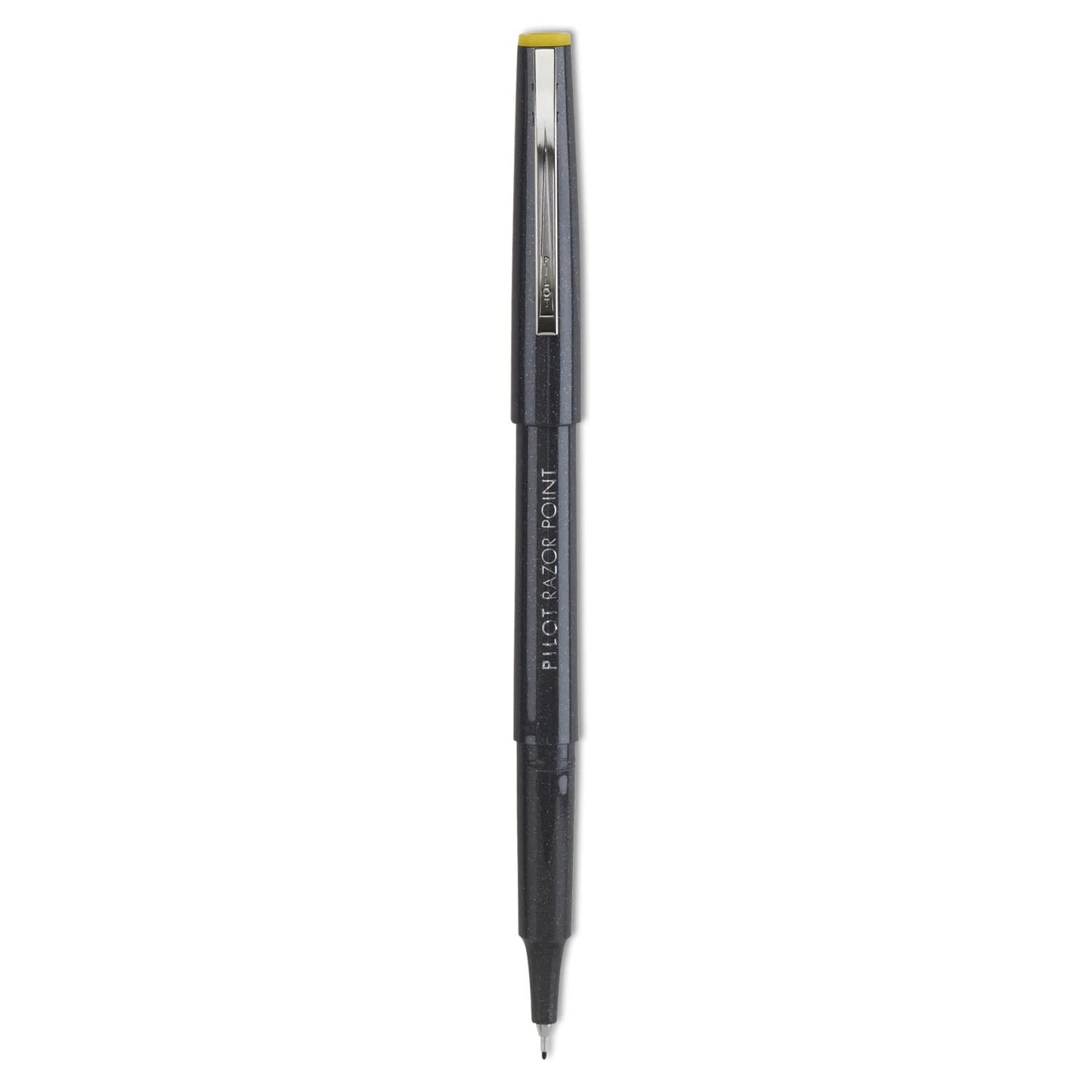 PILOT Razor Point Marker Stick Pens, Ultra-Fine Point Black Ink, 12-Pack