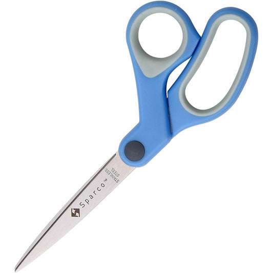 Sparco Bent 8" Multipurpose Scissors, Blue