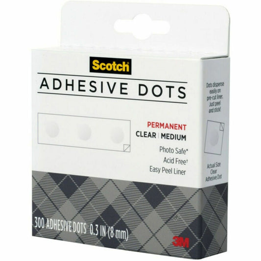 Scotch Adhesive Dots, Box of 300