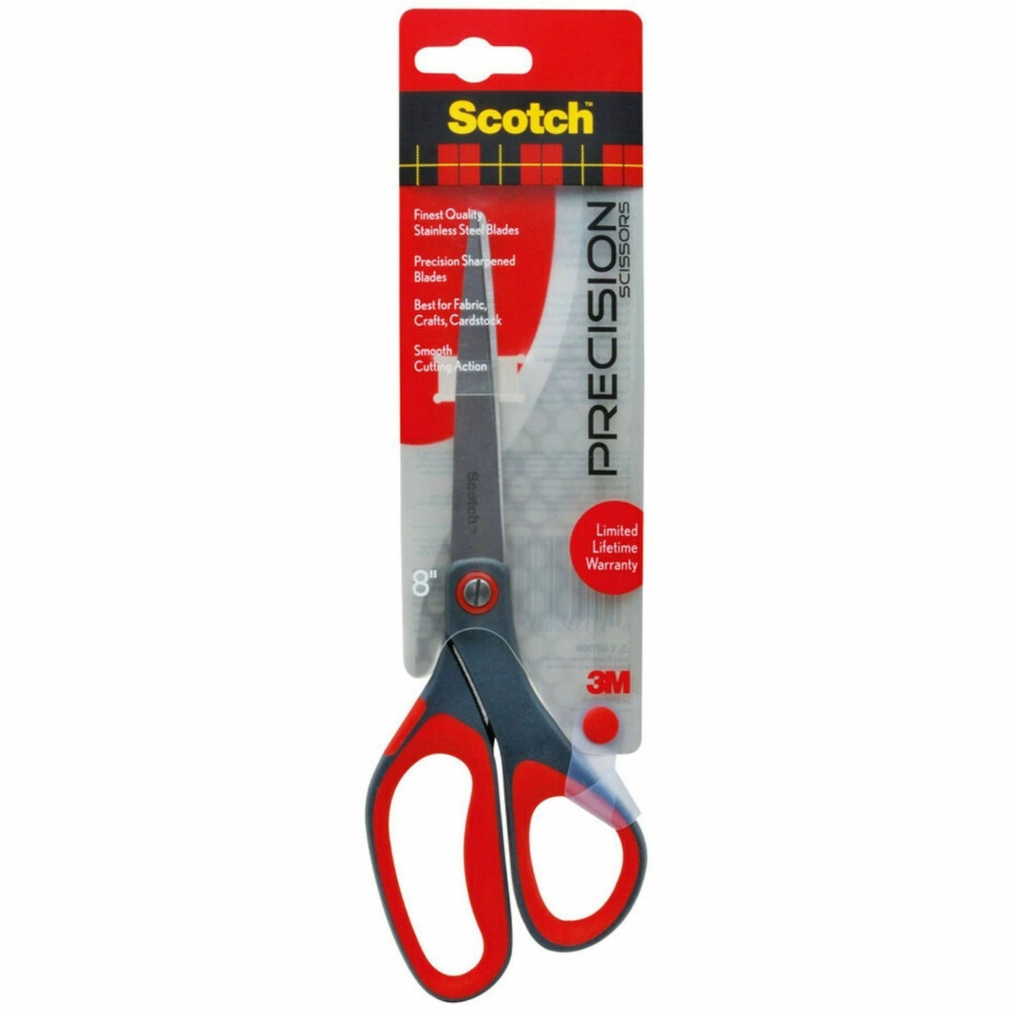 Scotch 8" Precision Scissors , Straight Handled
