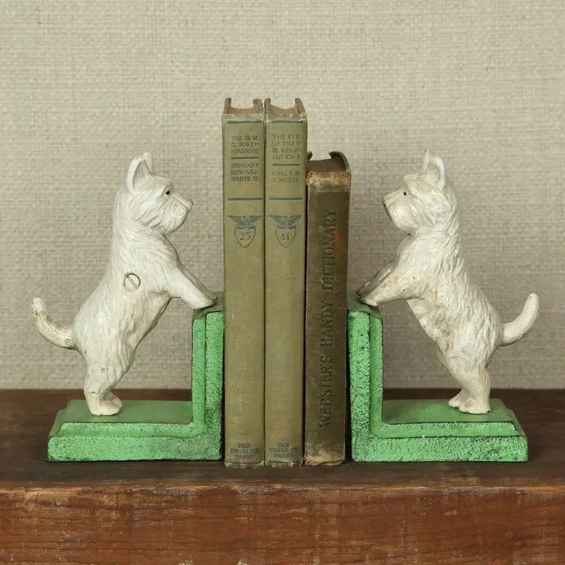 Cast Iron Bookends, Set of 2