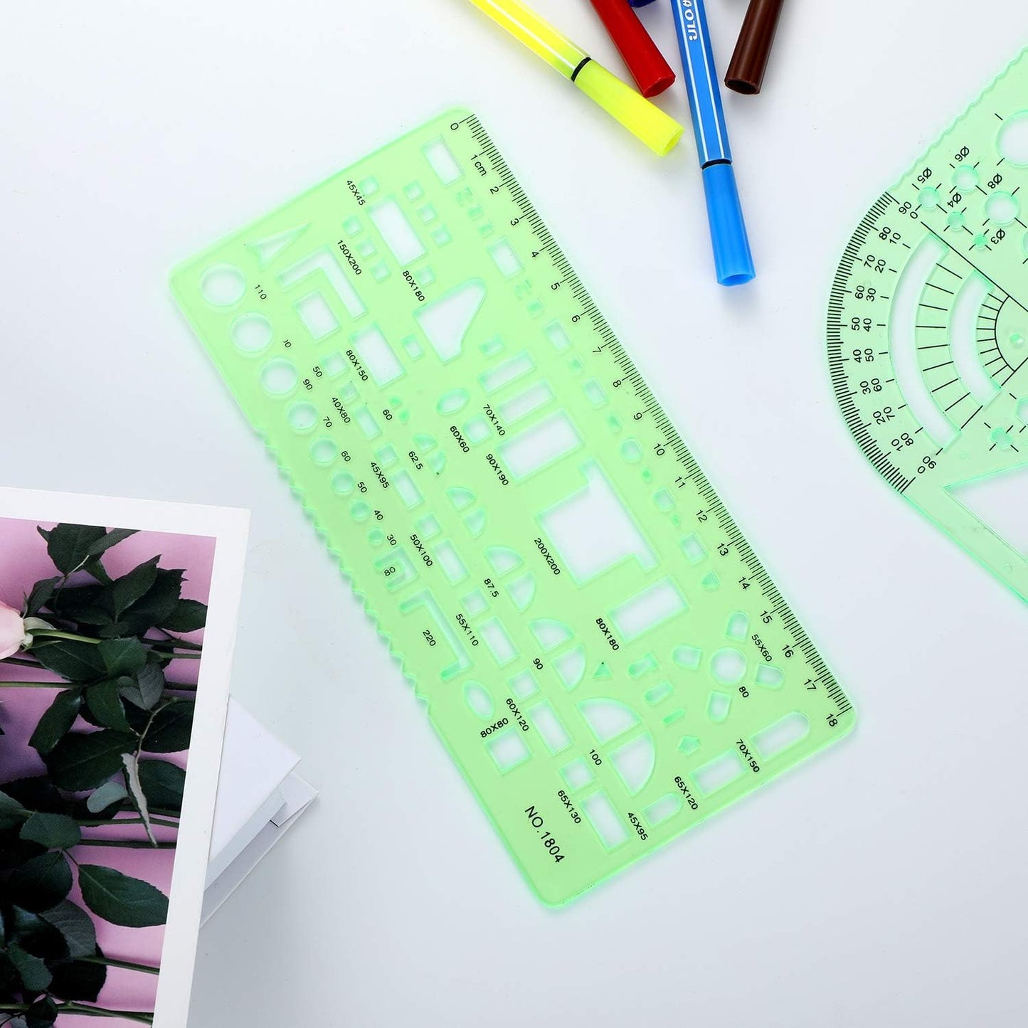 Shappy Acrylic Formwork Single Stencil, Emerald Green