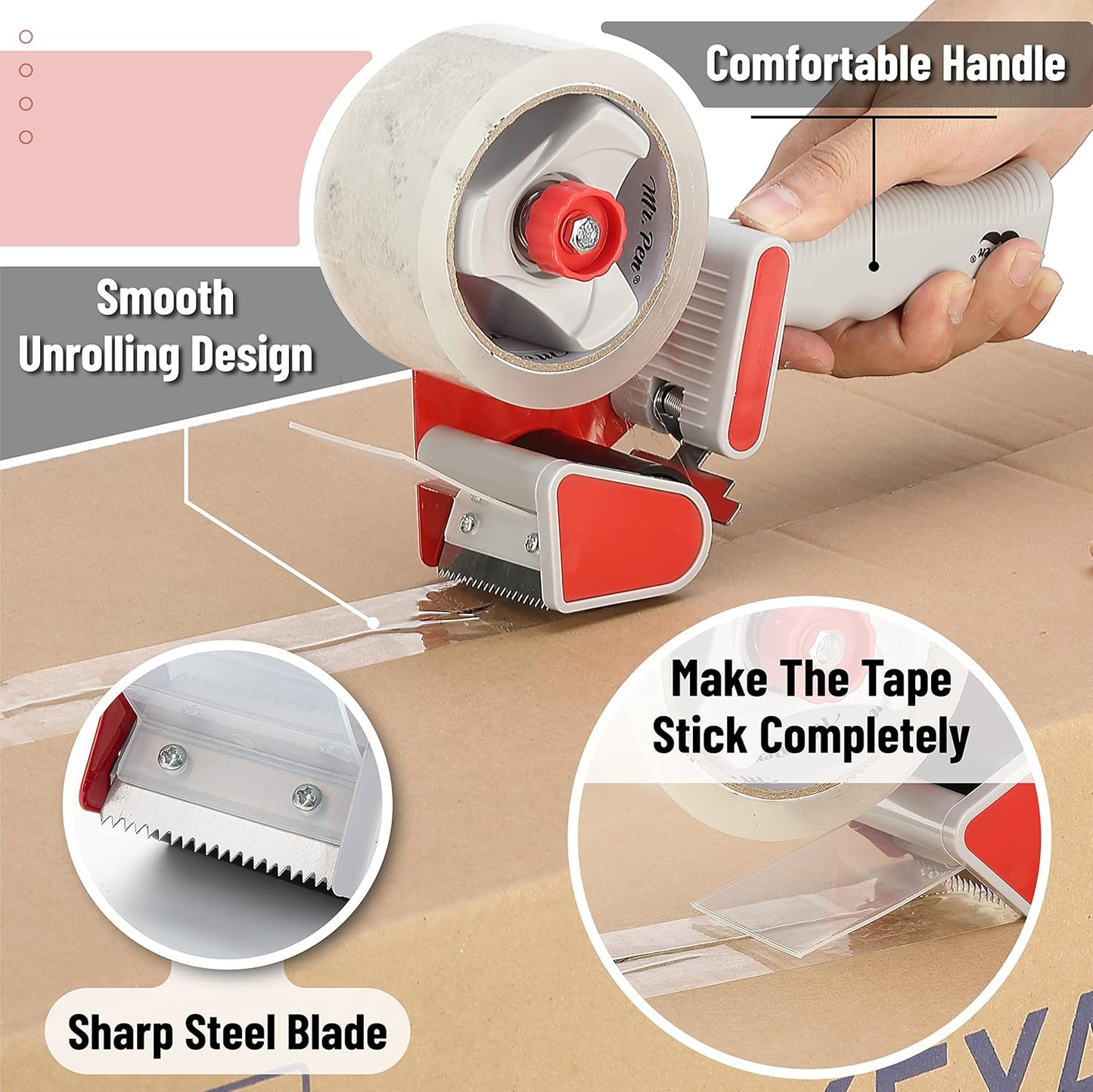 Mr. Pen Packing Tape Dispenser w/ Tape