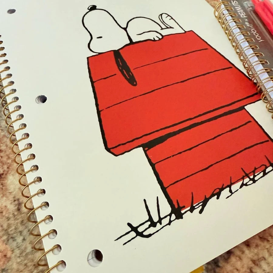 Peanuts Fabric-Covered Journal with Magnetic Bookmarks