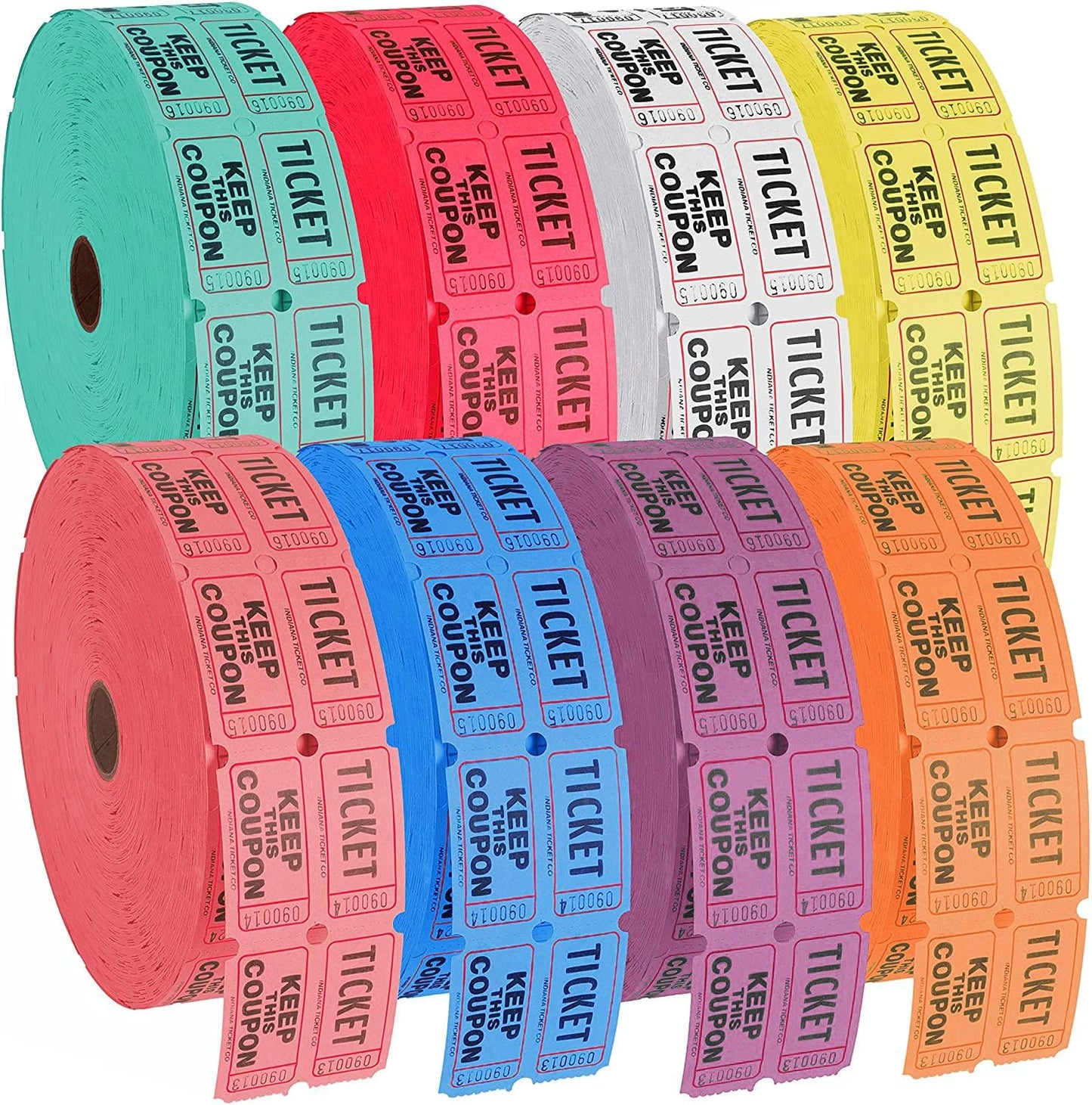 Double Roll Raffle Event Tickets, 1 Roll