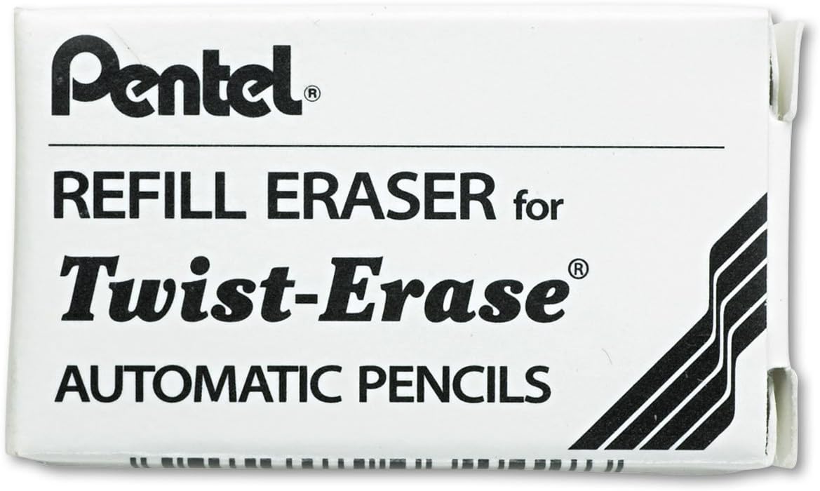Pentel E10 Eraser Refills, 3 per box