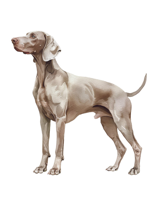 Dog figurine on a white background