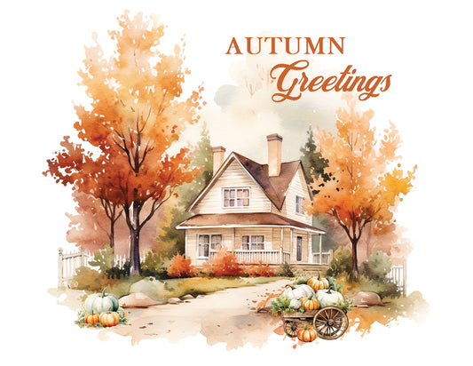 White Cottage Cozy Note Cards