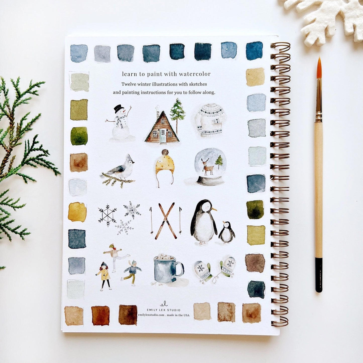 Emily Lex Winter Watercolor Workbook