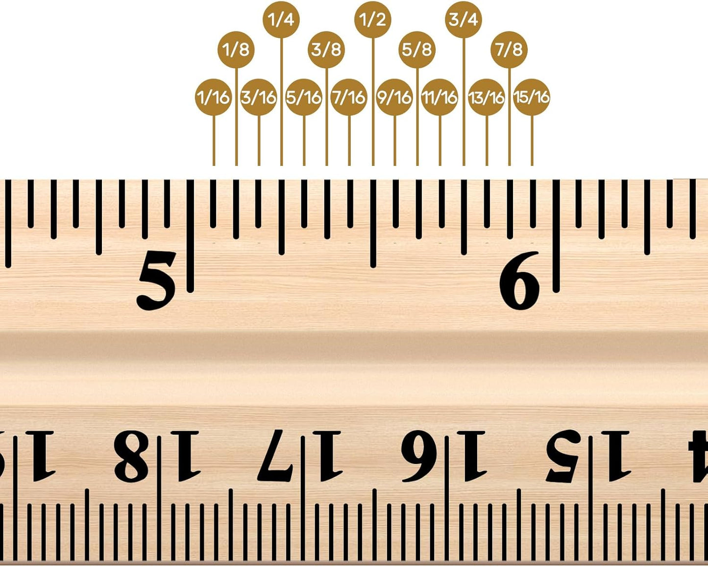 Amazing Spark 12" Wood Ruler