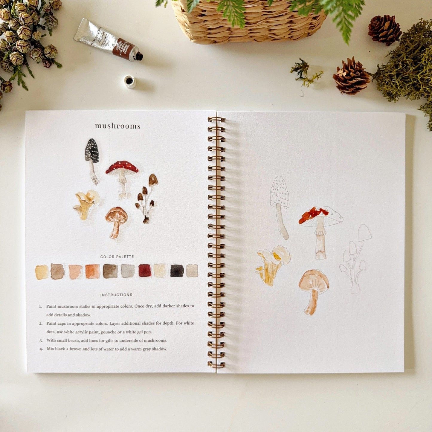 Emily Lex Woodland Watercolor Workbook