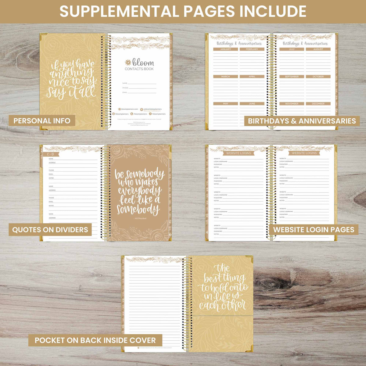 Contact Books - 5" x 8" size