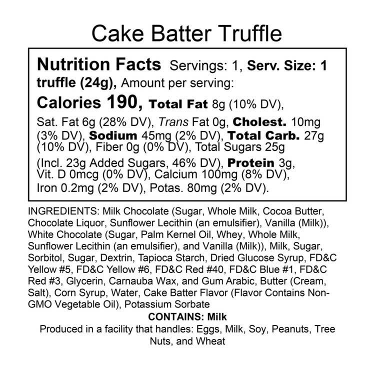 Cake Batter Truffles