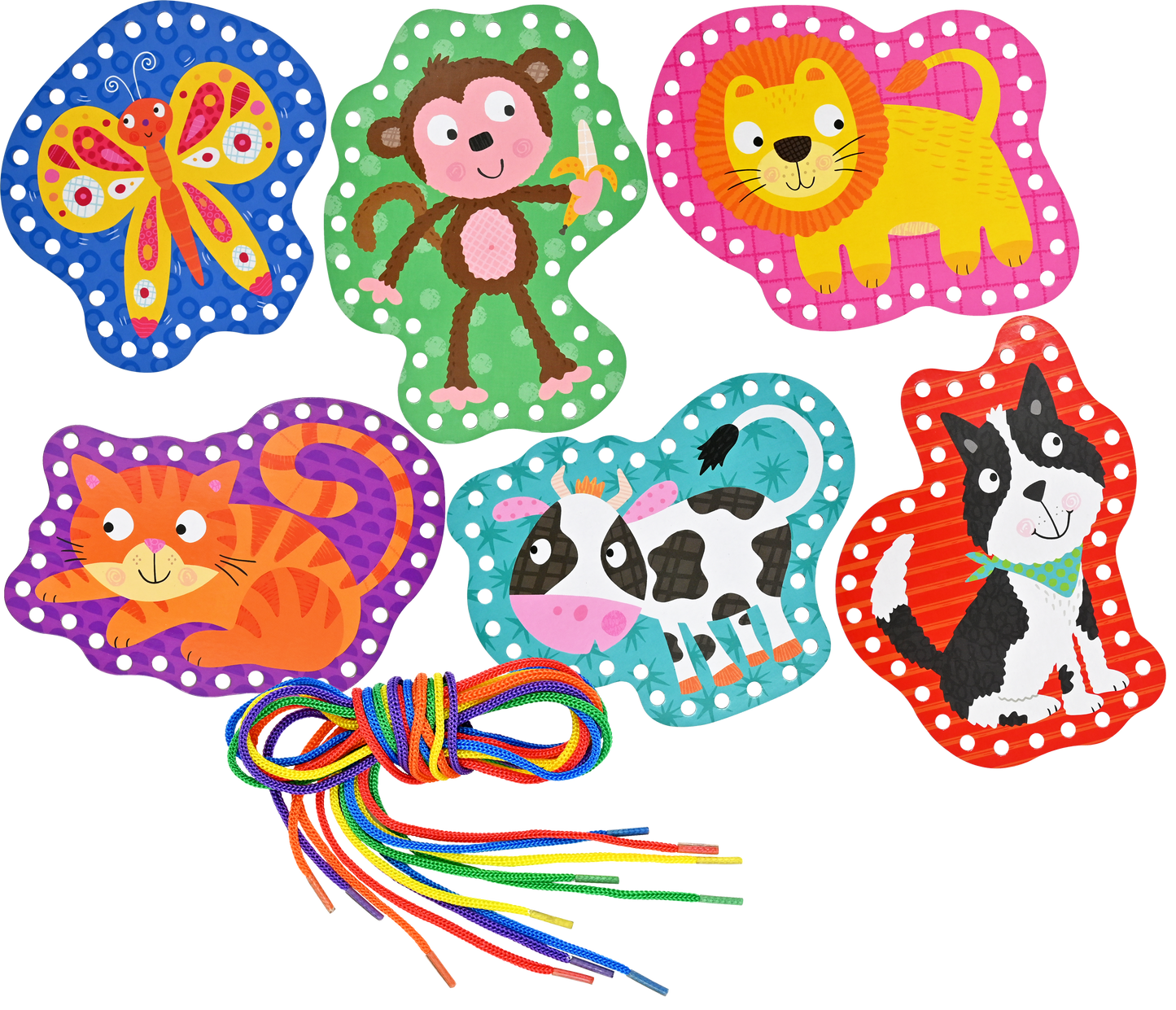 Animals Lacing Cards