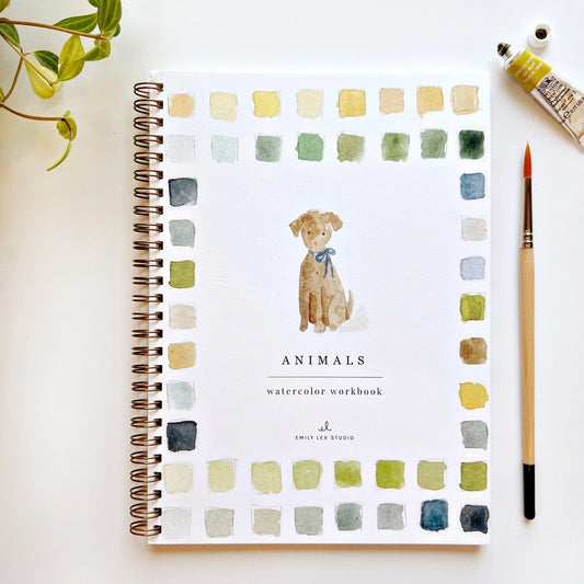 Emily Lex Animals Watercolor Workbook