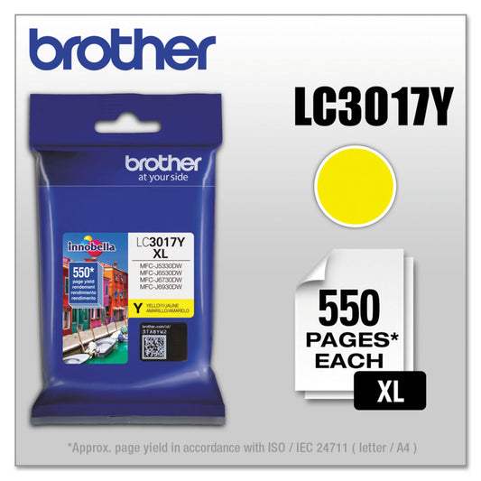 Brother LC3017Y Yellow High Yield Ink Cartridge