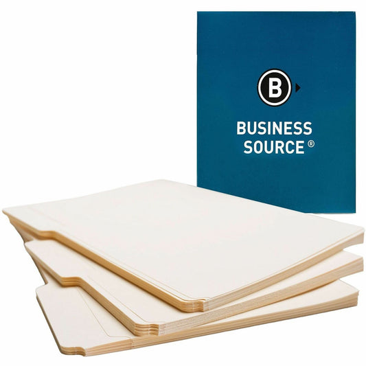 Business Source 17525 Letter Top-Tab File Folders