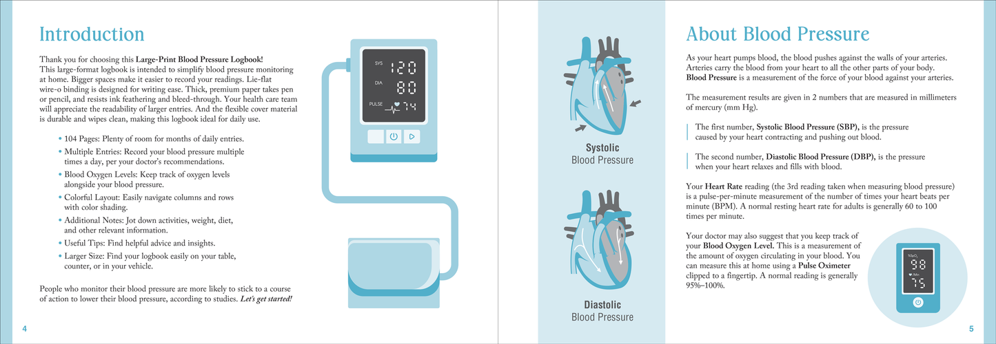 Blood Pressure Logbook