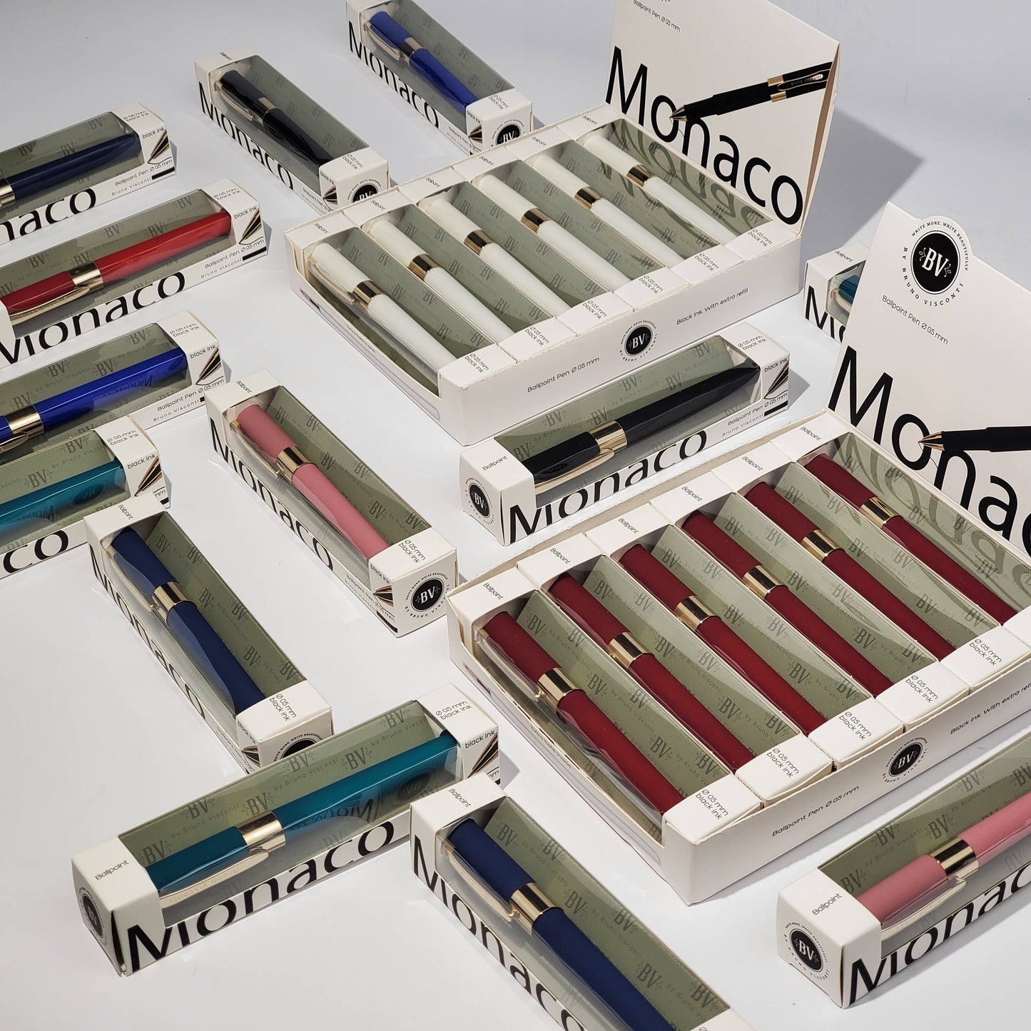 Monaco Soft Touch Pen in French Blue with Gift Box