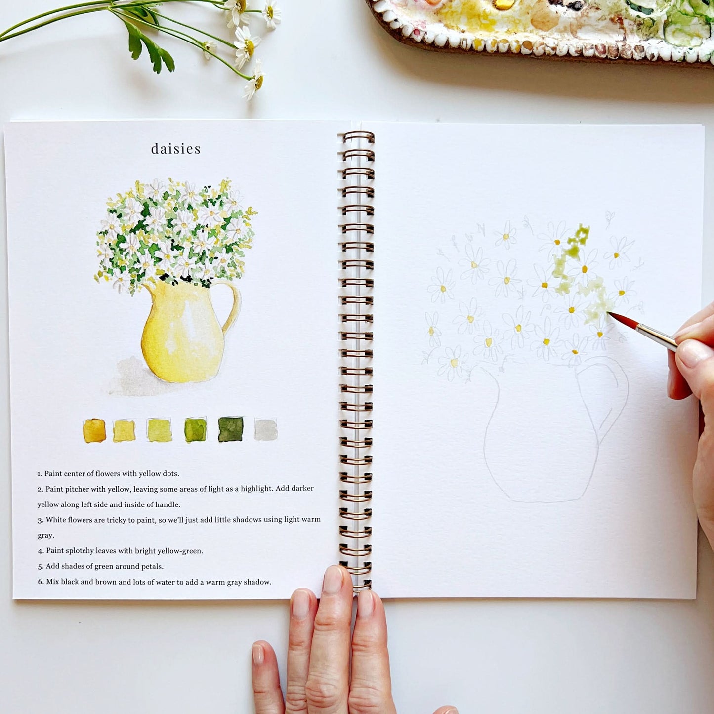 Emily Lex Flowers Watercolor Workbook