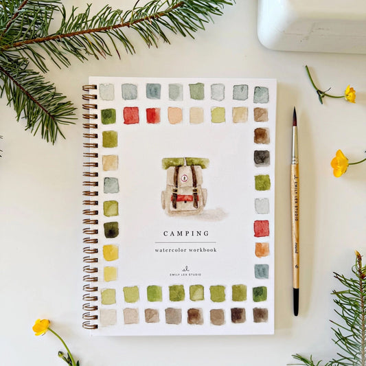 Emily Lex Camping Watercolor Workbook