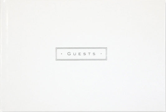 White Leather Guest Book