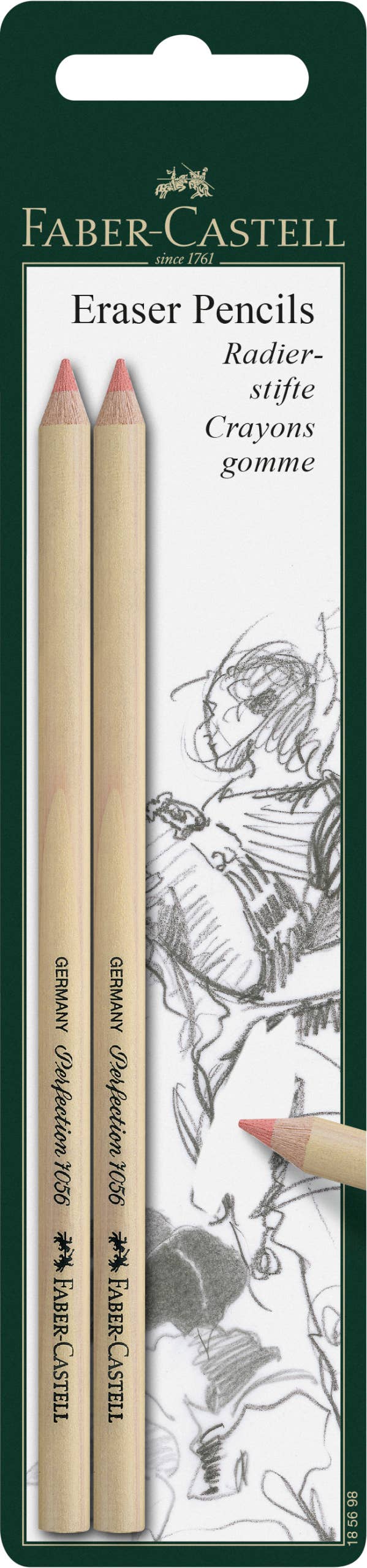 Perfection 7056 Eraser Pencils, pack of 2 pencils