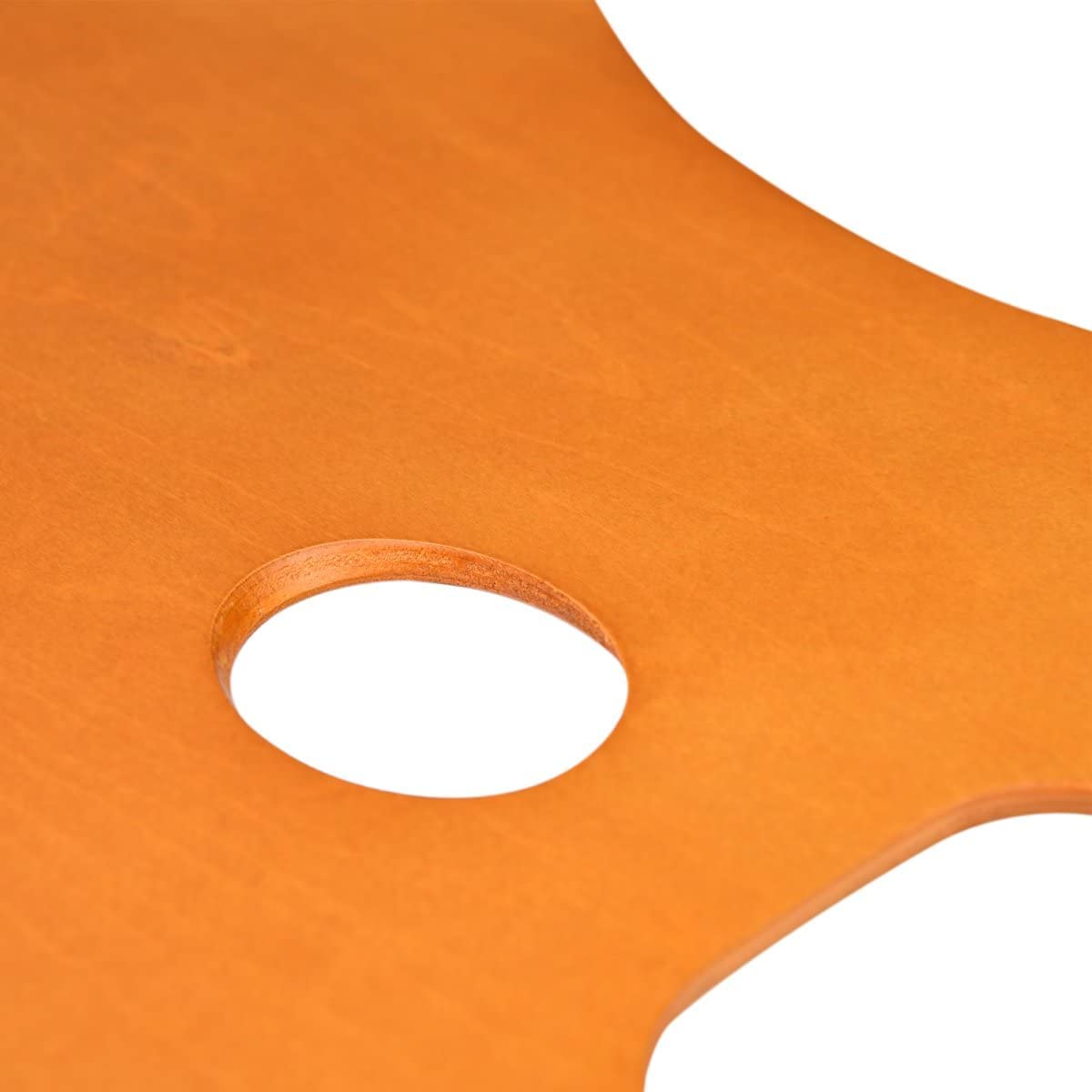 MEEDEN Wood Paint Palette Oil Finished, Acrylic Paint Palette 15.7"x11.8", Oil Paint Palette, Painting Palette, Art Palette, Artist Palette with Ergonomic Large Thumb Hole, Oval Shape