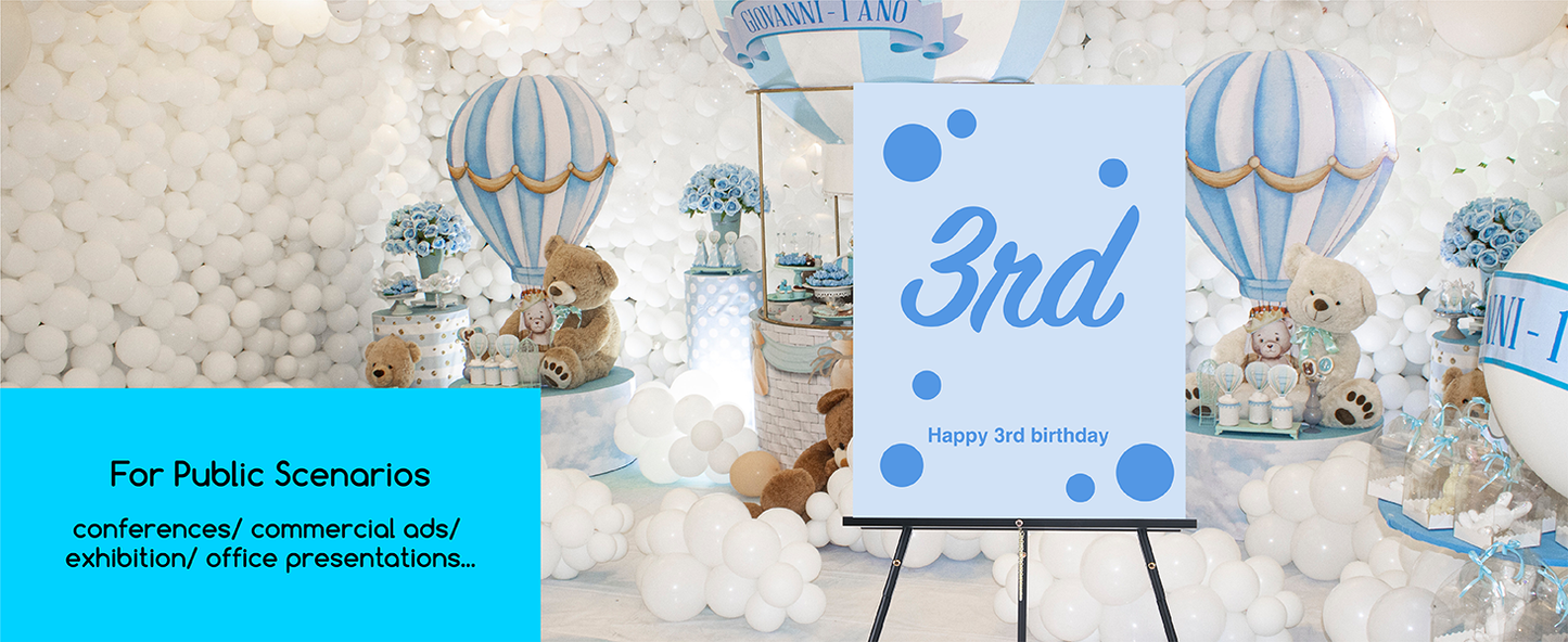 MEEDEN Beech Wood Display Wedding Easel Stand, Max Height 64'' Holds Up to 40"/11lb, Walnut Wooden A-Frame Tripod Studio Artist Floor Easel for Wedding Sign, Poster, Canvas, Show, Presenting