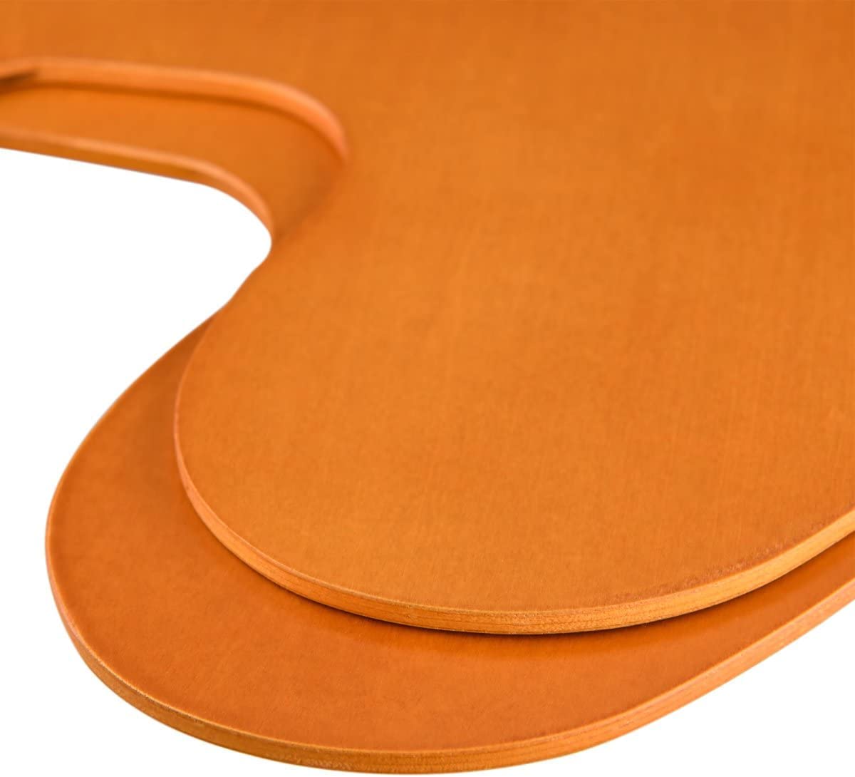 MEEDEN Wood Paint Palette Oil Finished, Acrylic Paint Palette 15.7"x11.8", Oil Paint Palette, Painting Palette, Art Palette, Artist Palette with Ergonomic Large Thumb Hole, Oval Shape