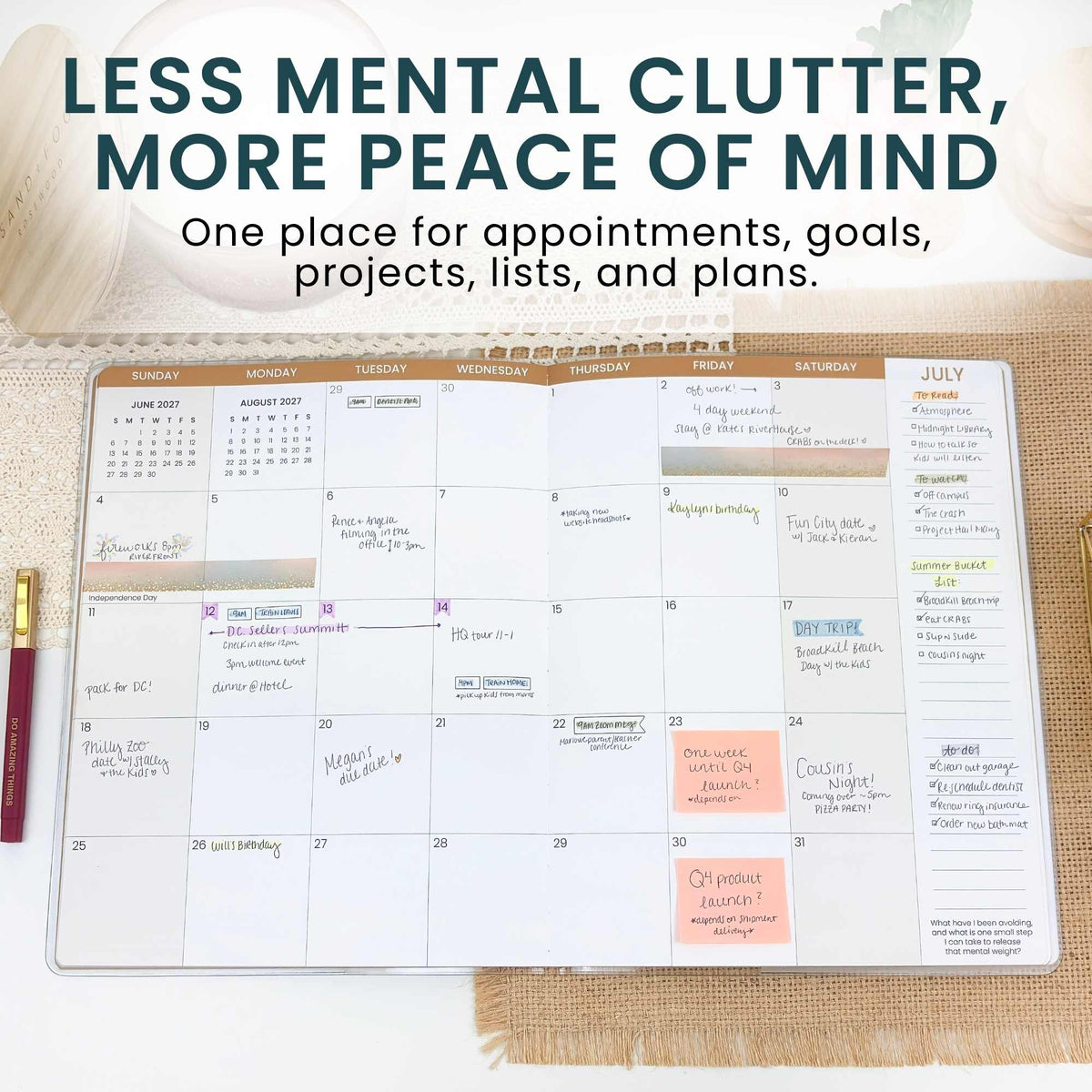 2027 Monthly Planners