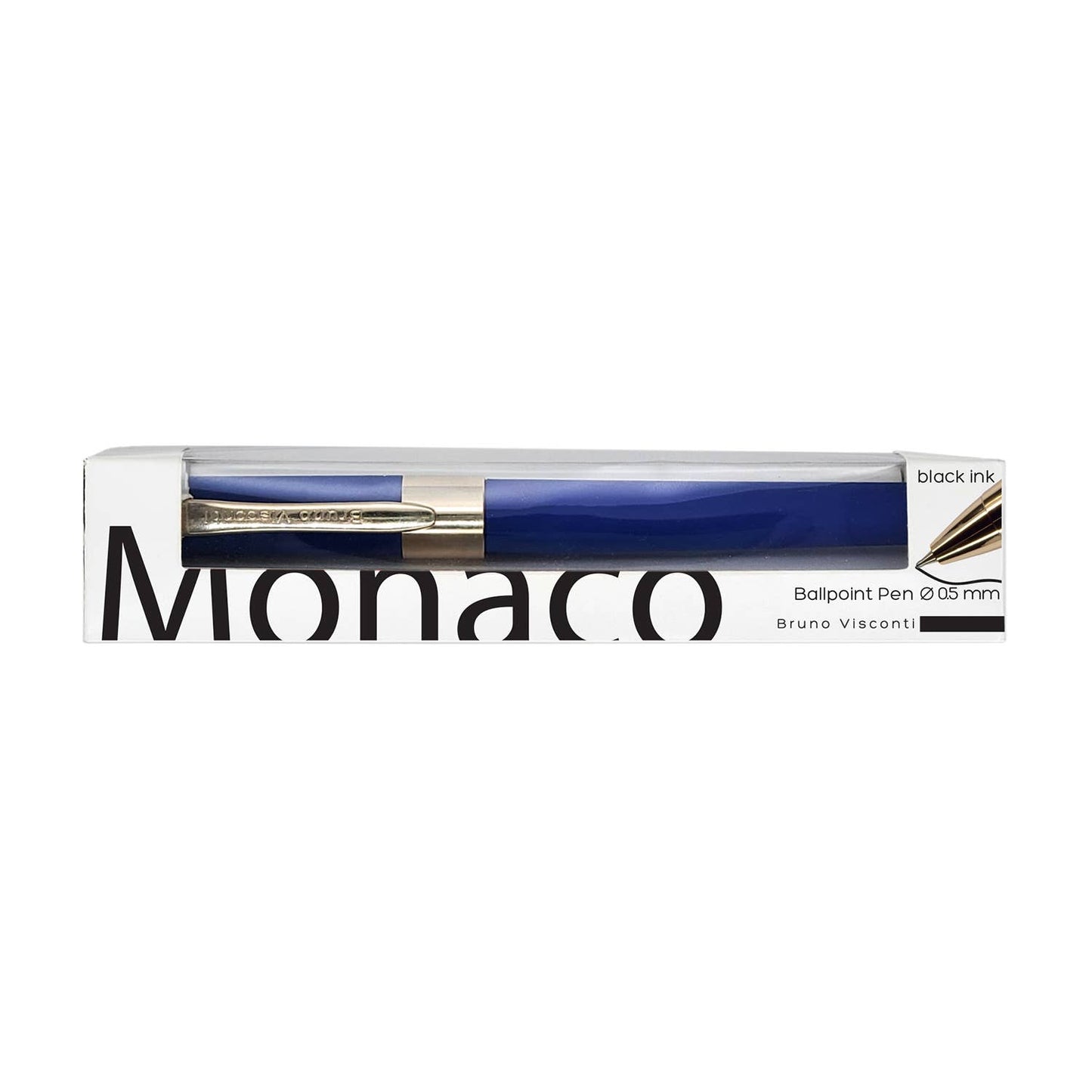 Monaco Soft Touch Pen in French Blue with Gift Box