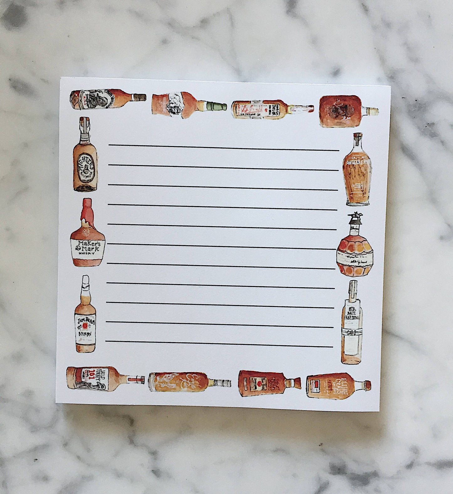 Kentucky Bourbons Wraparound Notepad