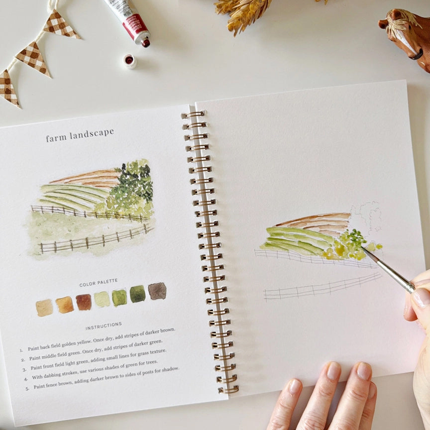 Emily Lex Farm Watercolor Workbook