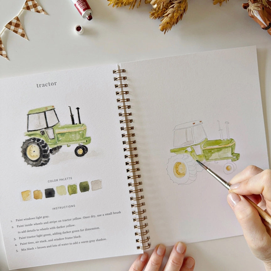Emily Lex Farm Watercolor Workbook