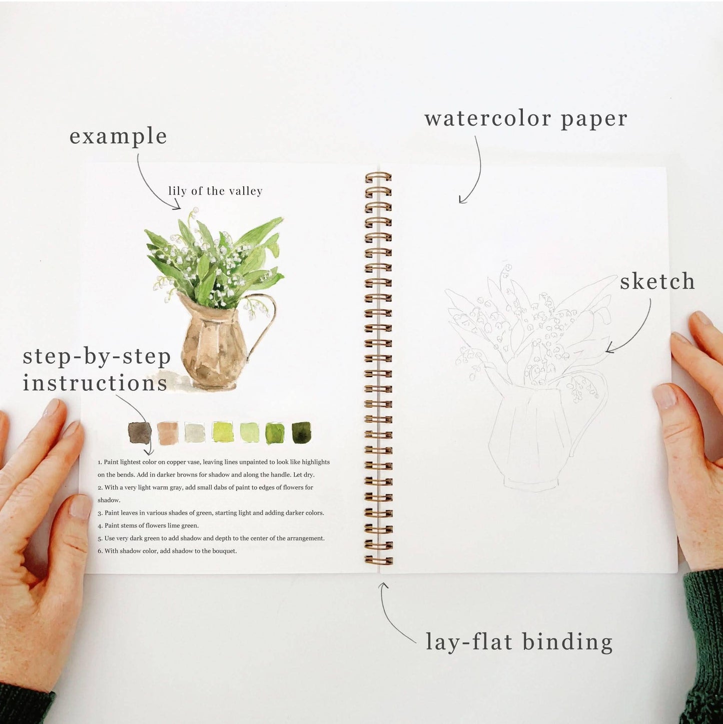 Emily Lex Bouquets Watercolor Workbook