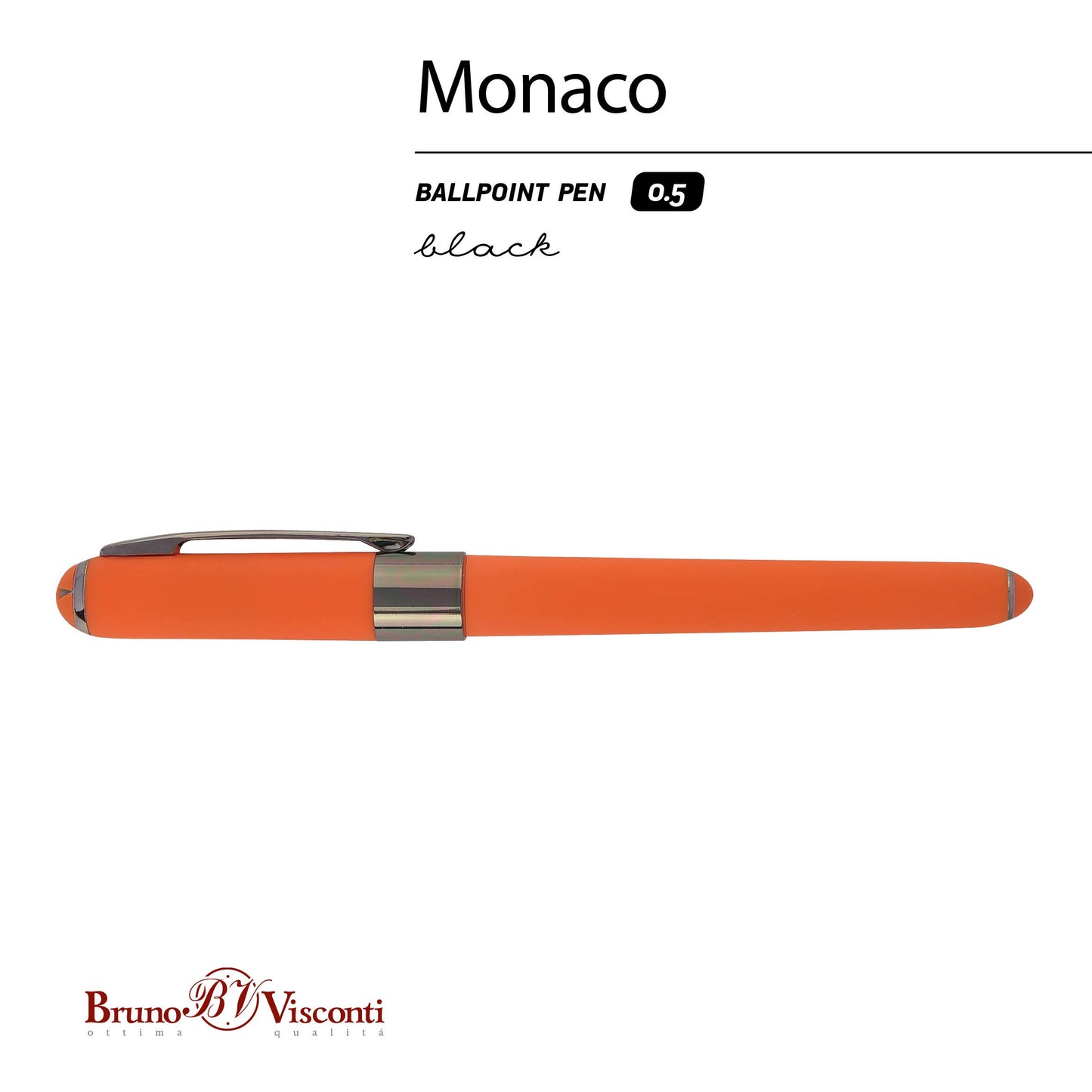 Monaco "Hermes" Orange  with Gun Metal Accents Pen