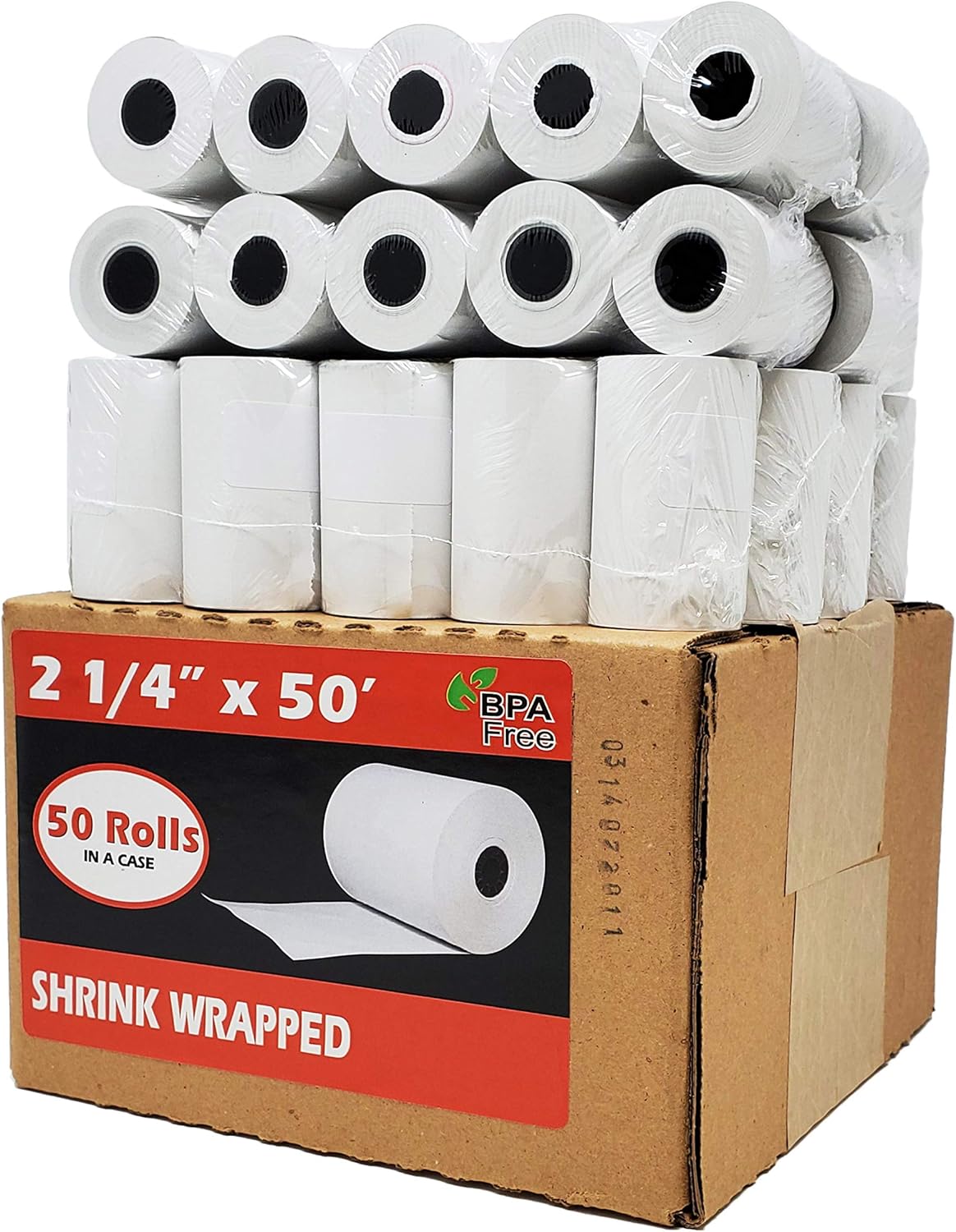 2 1/4 x 50 Thermal Paper Receipt Rolls 5 pack