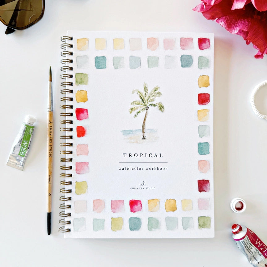 Emily Lex Tropical Watercolor Workbook