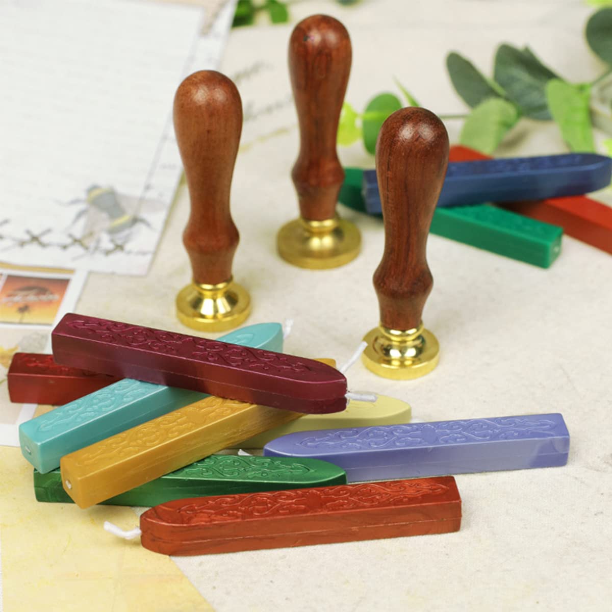 Sealing Wax Sticks with Wicks